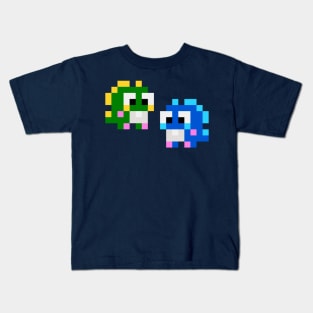 Bubble bobble lowres dragons Kids T-Shirt